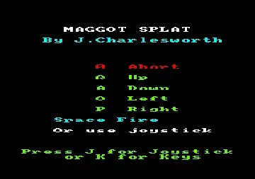Maggot Splat (S) (1985) [Your Computer]-Amstrad CPC